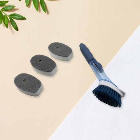 Premium Dish Cleaning Brush with Replaceable Sponge Heads