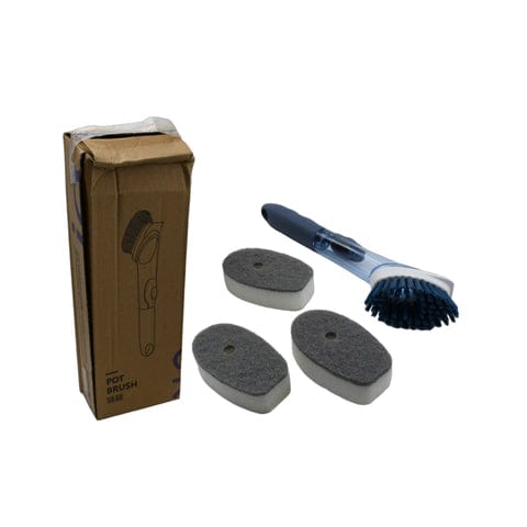 Premium Dish Cleaning Brush with Replaceable Sponge Heads