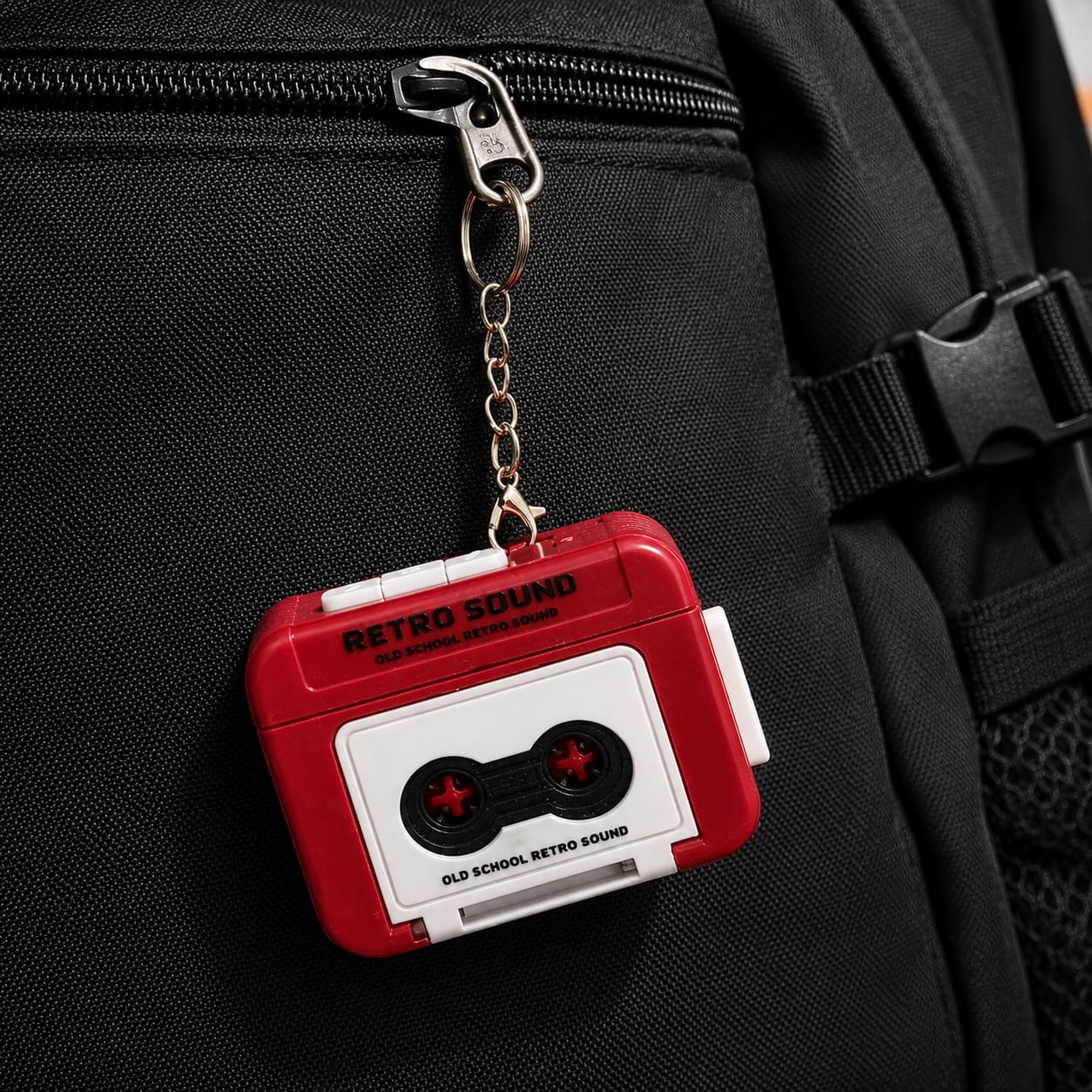 Recordable Retro Cassette Keychain