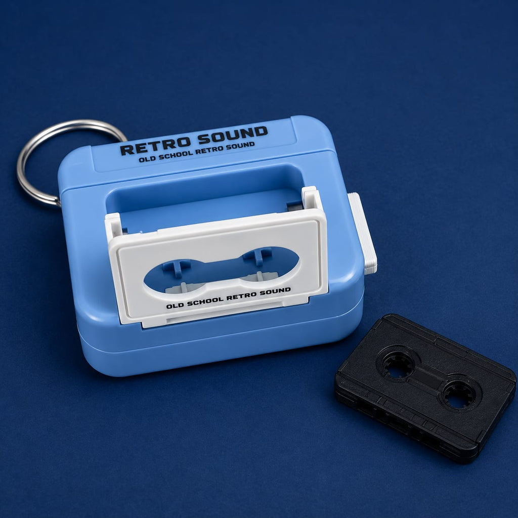 Recordable Retro Cassette Keychain