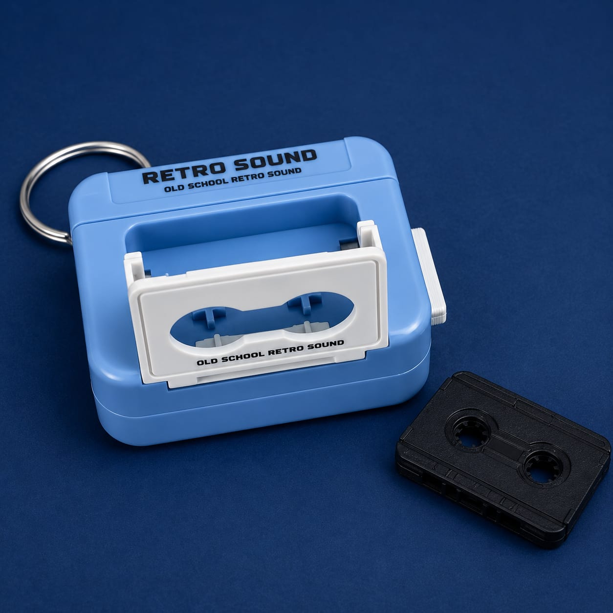 Recordable Retro Cassette Keychain