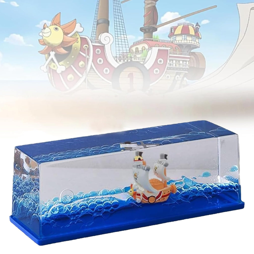 One Piece Dashboard Liquid Wave Ship Toy – Car Dashboard Decoration